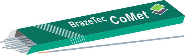 Baguette de brasure enrobée
