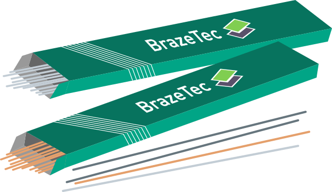 Baguette à braser nue pour brasage tendre BrazeTec Darifix